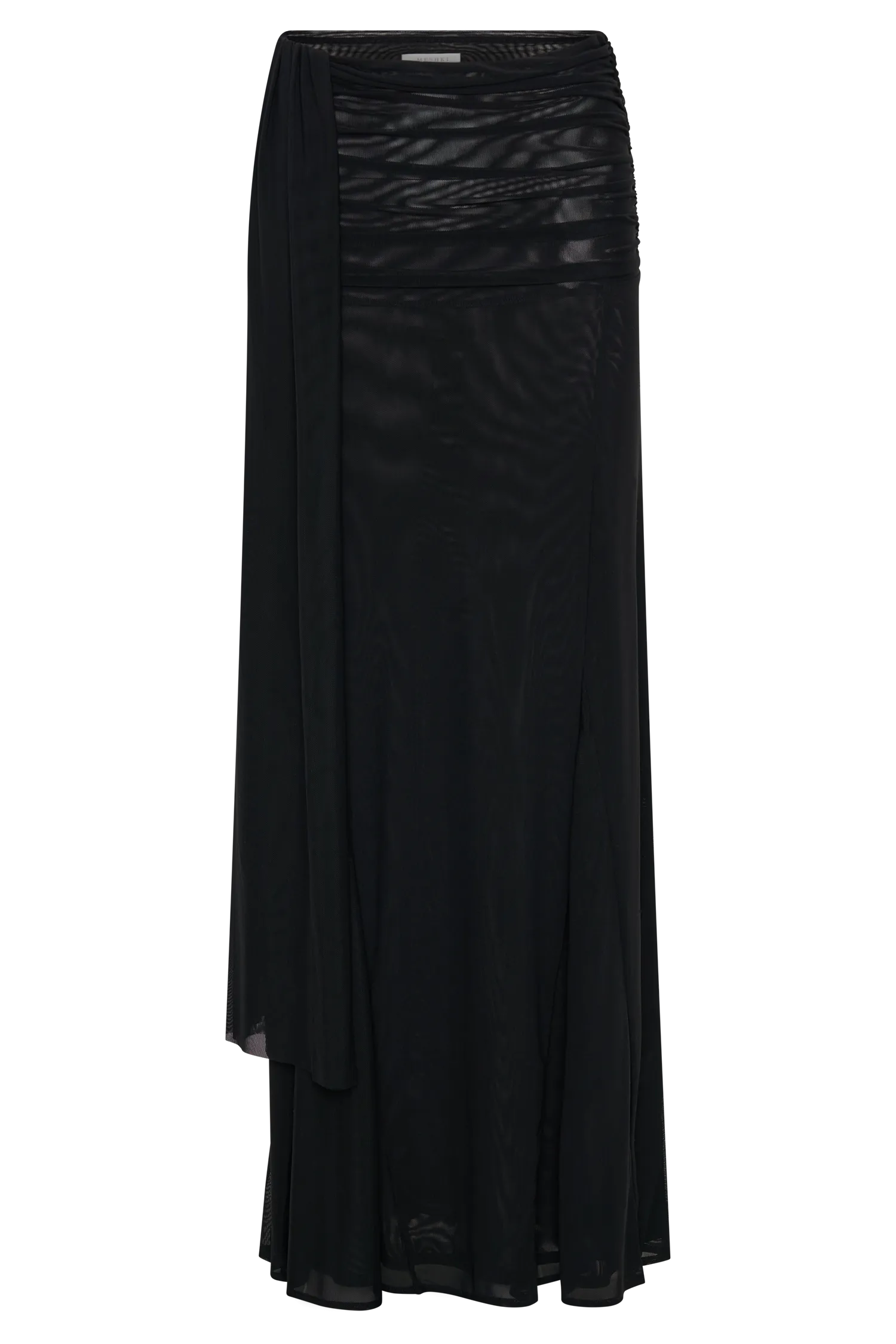 Arna Mesh Maxi Skirt - Black