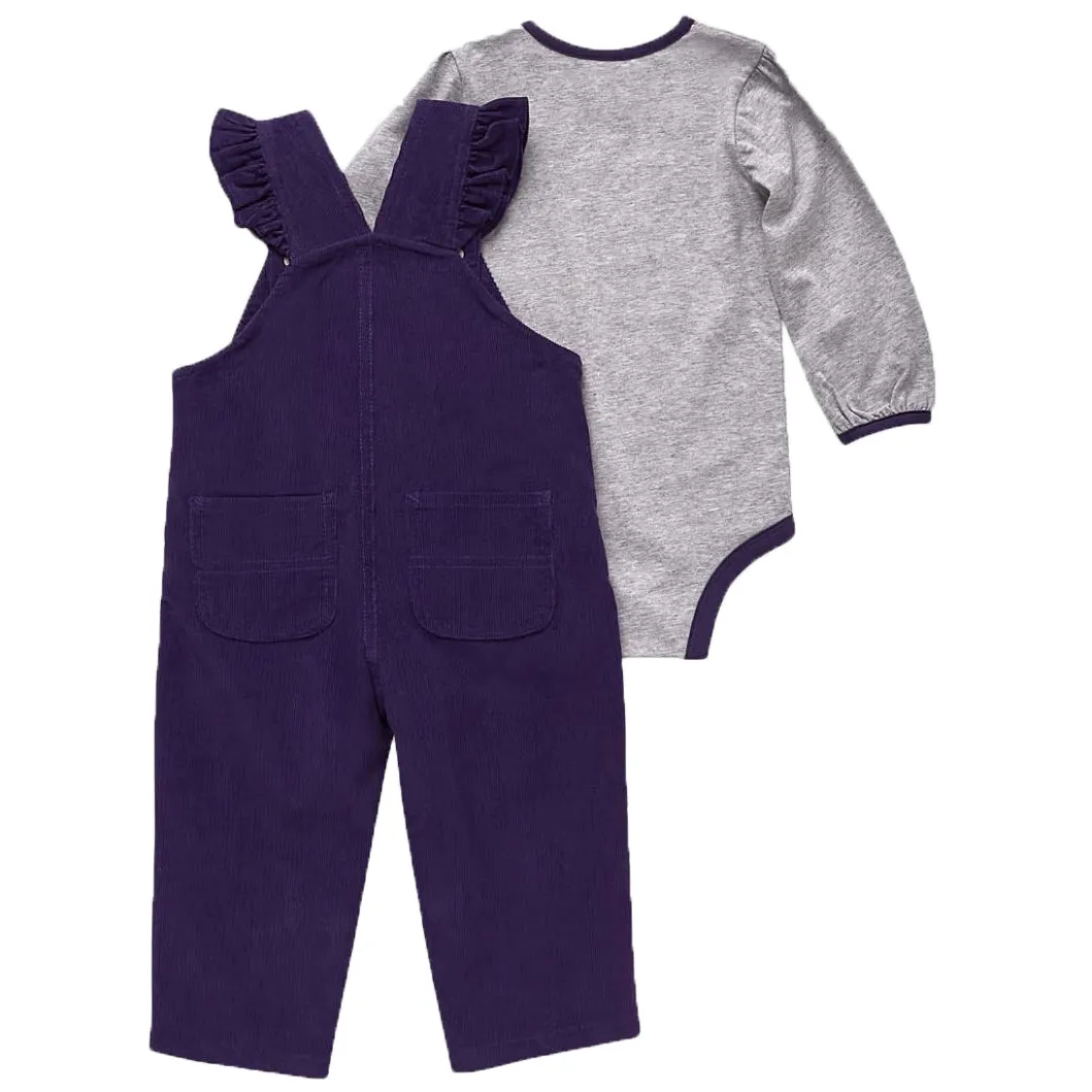 Baby Girls' 2-Piece Long-Sleeve Bodysuit & Coveralls Set CG9862