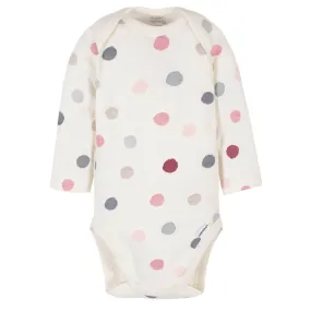 Baby Girls Polka Dots Long Sleeve Onesies® Bodysuit