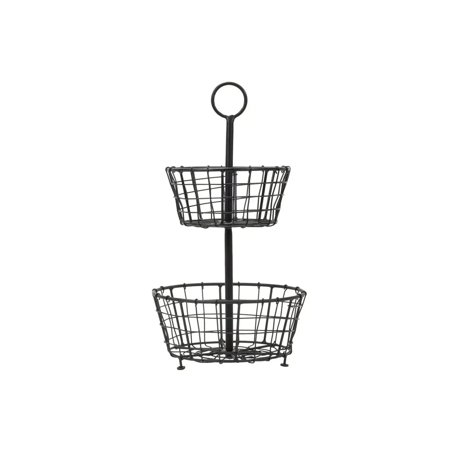 Black Tiered Metal Basket