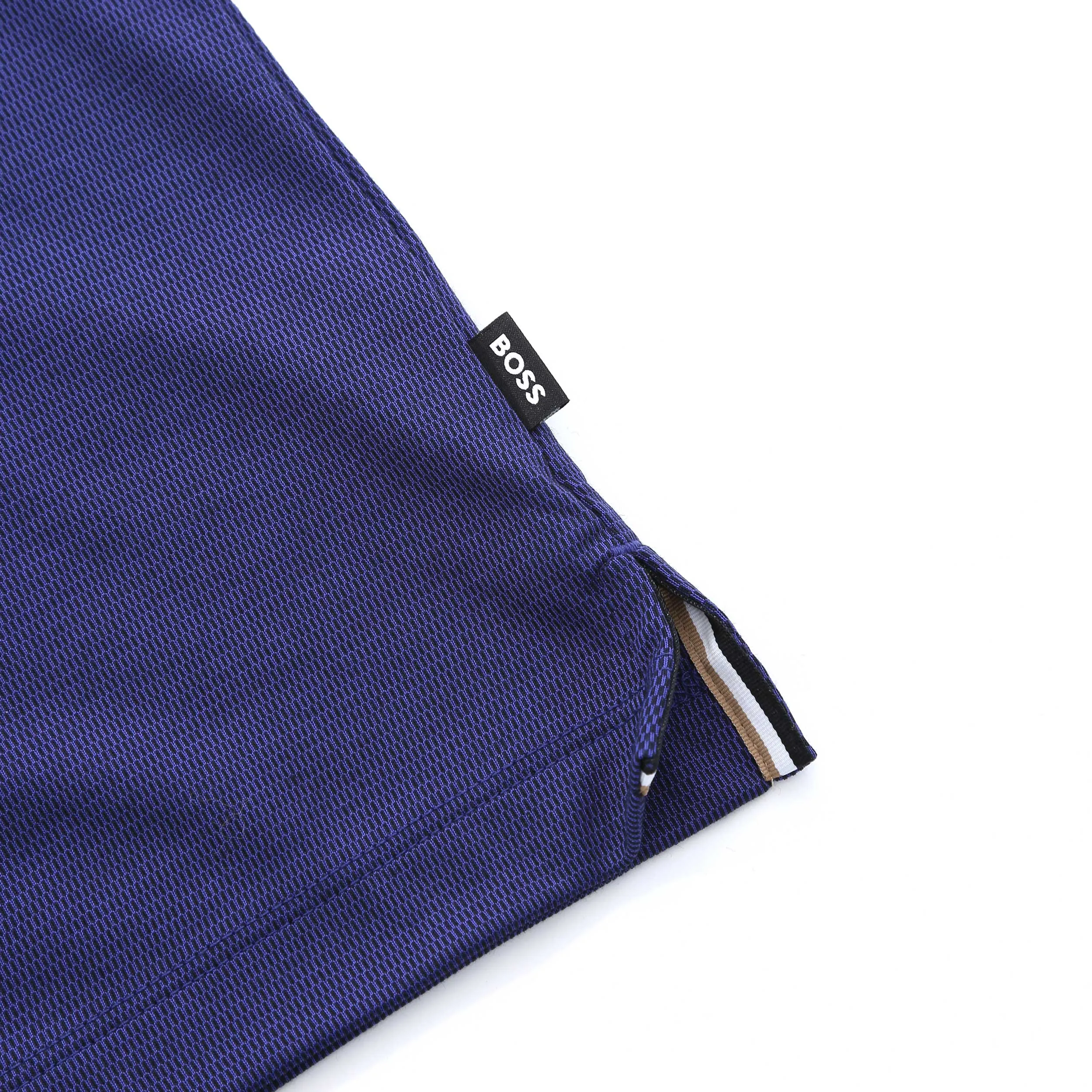 BOSS Pleins 23 LS Polo Shirt in Dark Blue