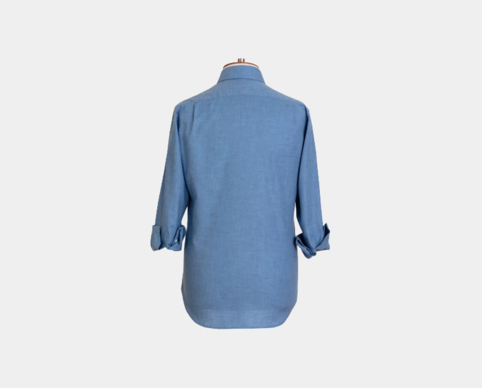 Brushed Cotton Shirt - Azure