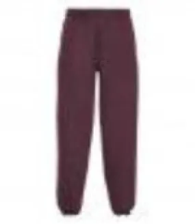 Burgundy Fleece Joggers