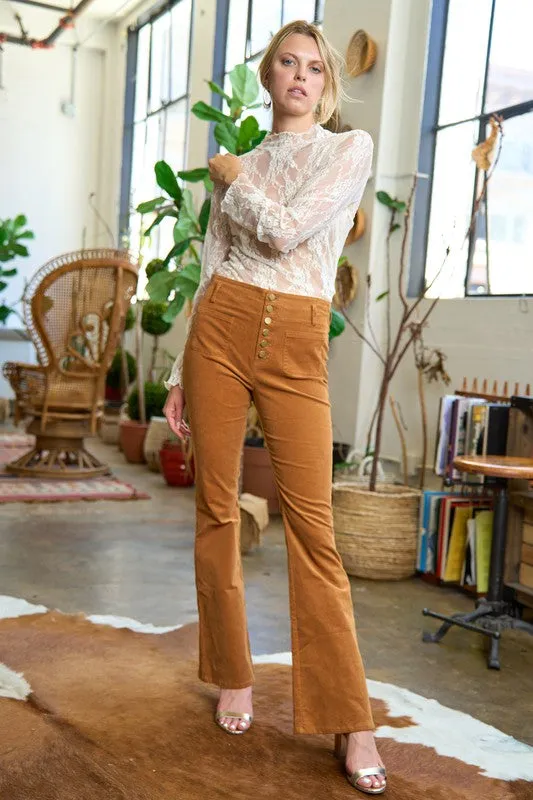 CORDUROY FLARE PANTS JJB5029P