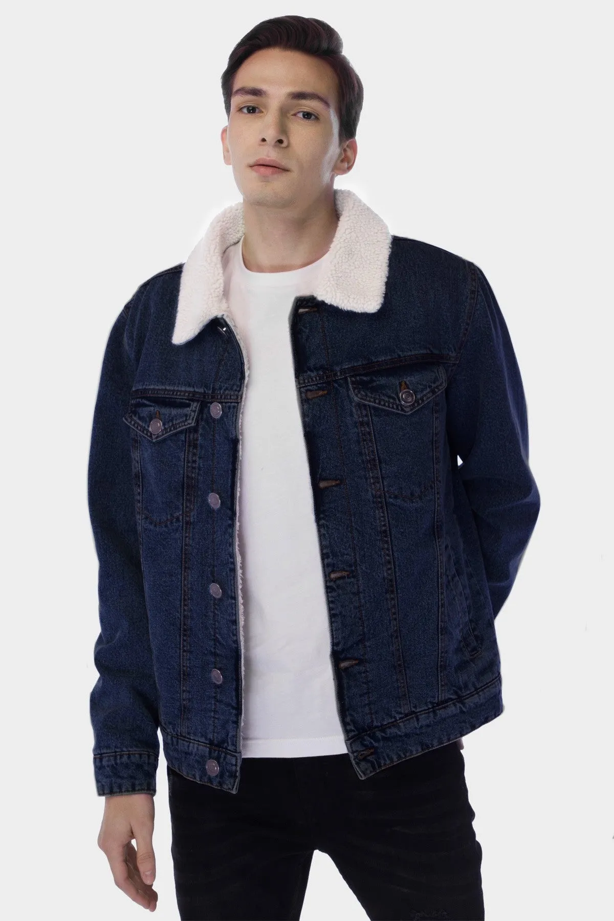 Denim Jacket For Men - Dark Blue