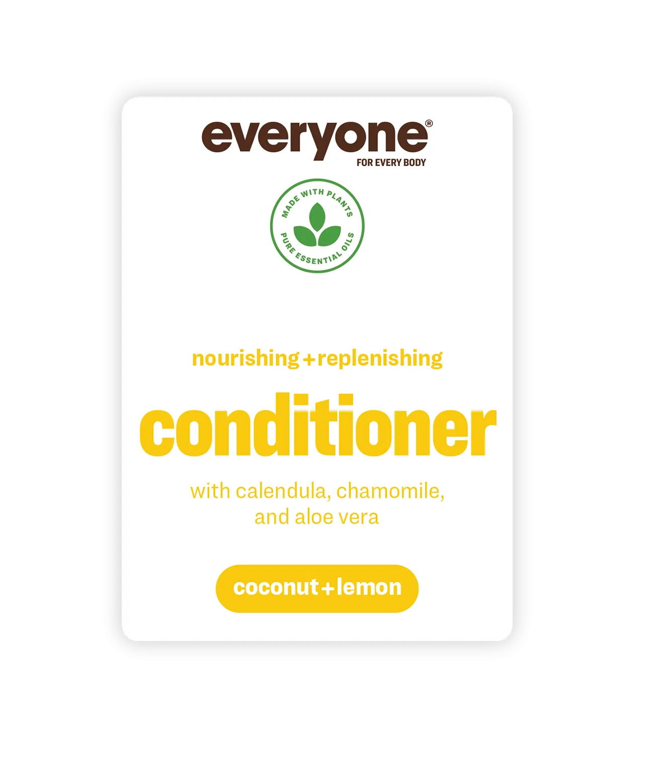 Everyone Coconut Lemon Conditioner Decal