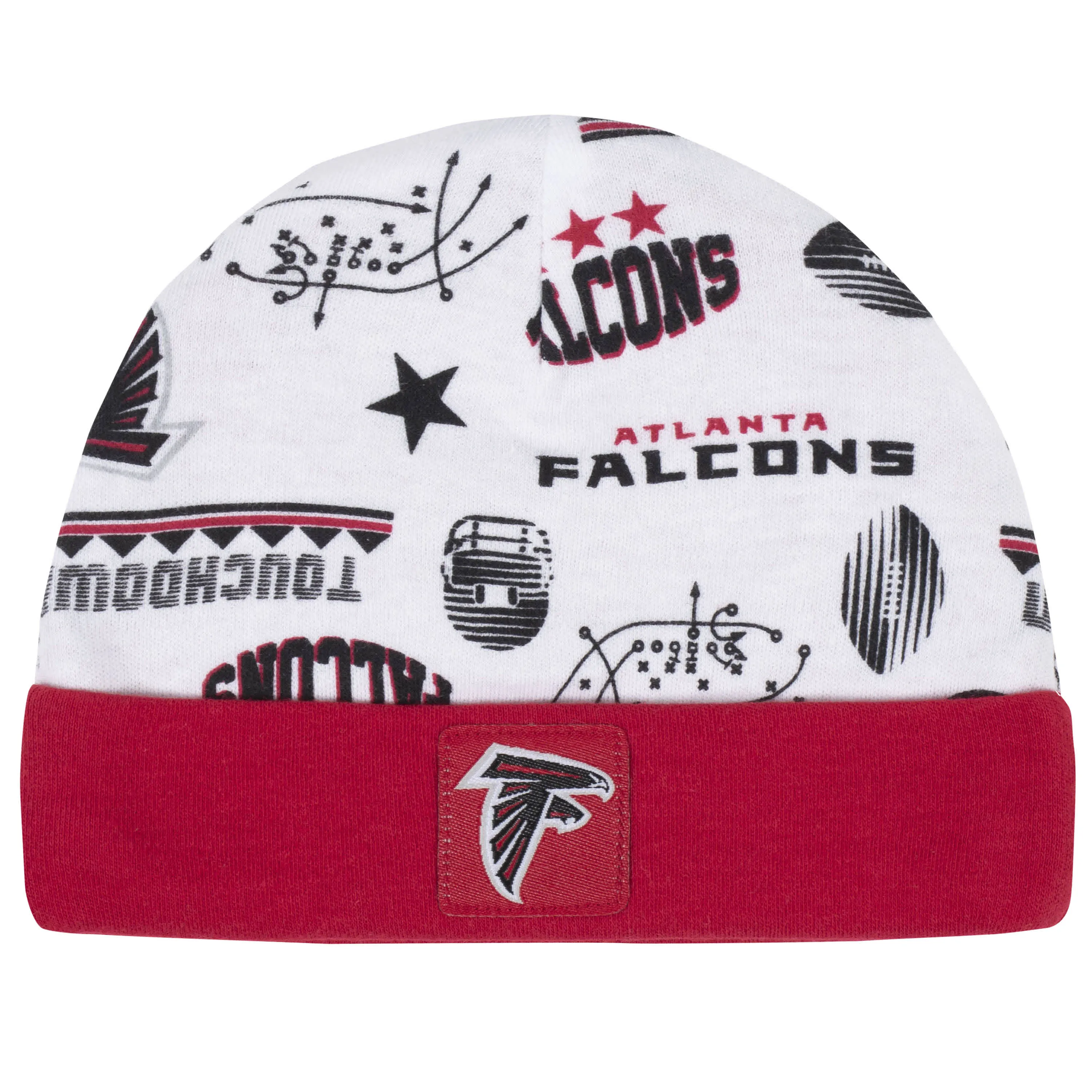 Falcons Baby Boys 3-Piece Bodysuit, Bib, and Cap Set