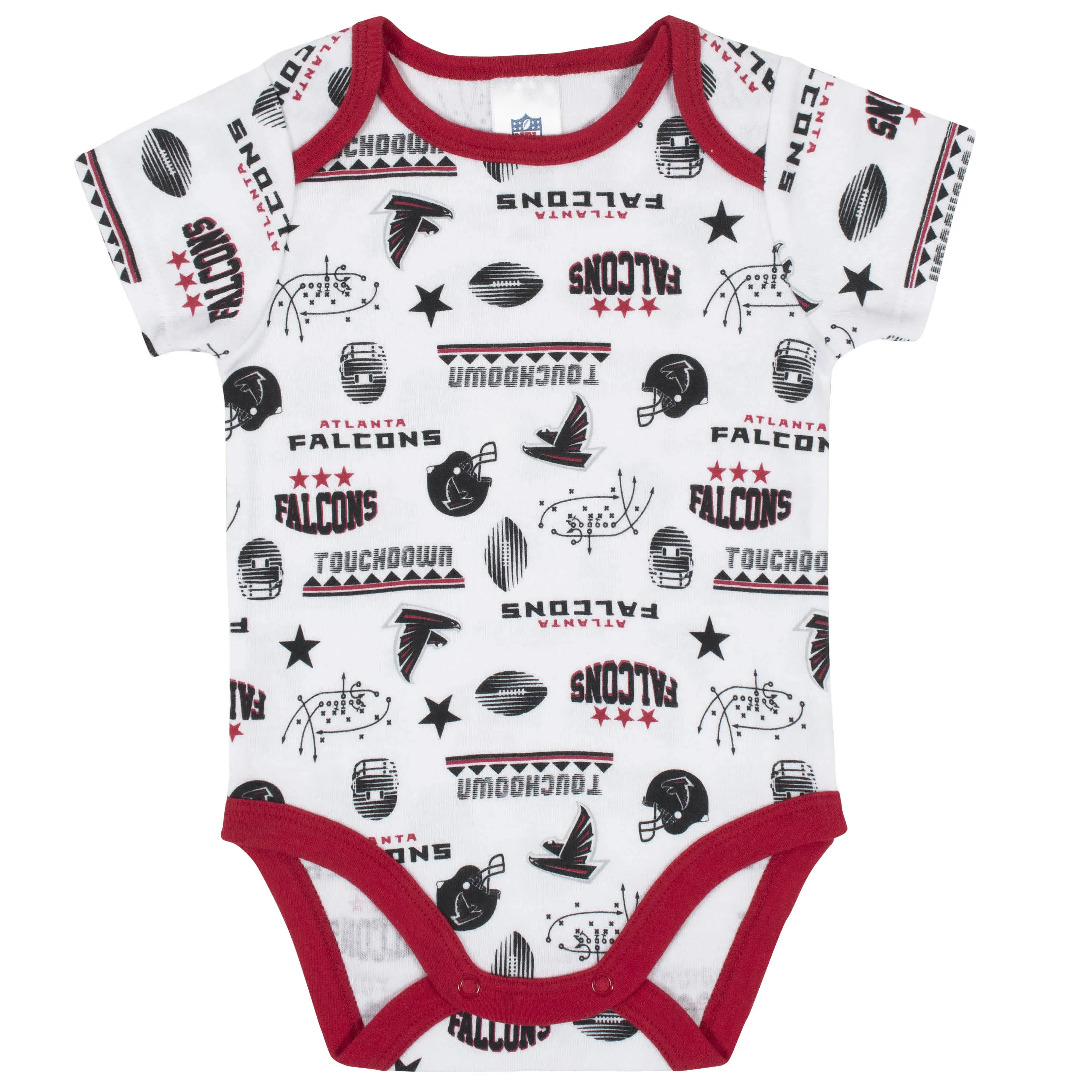 Falcons Baby Boys 3-Piece Bodysuit, Bib, and Cap Set