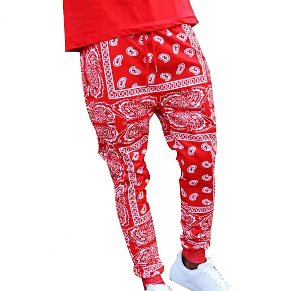 Fashion Printed Jogger Men Women Casual Pants Bandana Couple Jogging