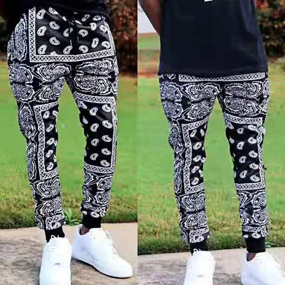 Fashion Printed Jogger Men Women Casual Pants Bandana Couple Jogging