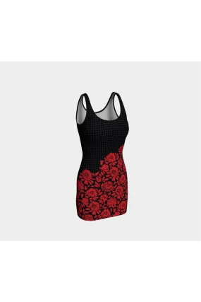 Floral Matrix Bodycon Dress