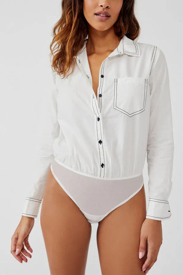 Free People Power Move Bodysuit