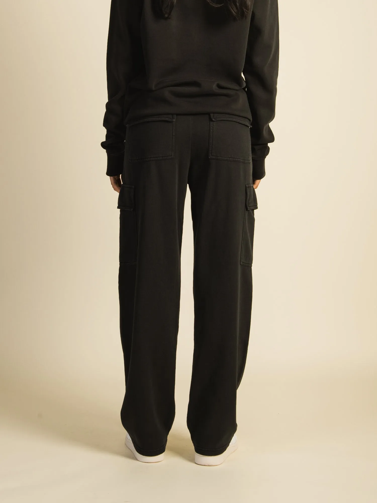 HARLOW ANDI CARGO SWEATPANTS - COAL