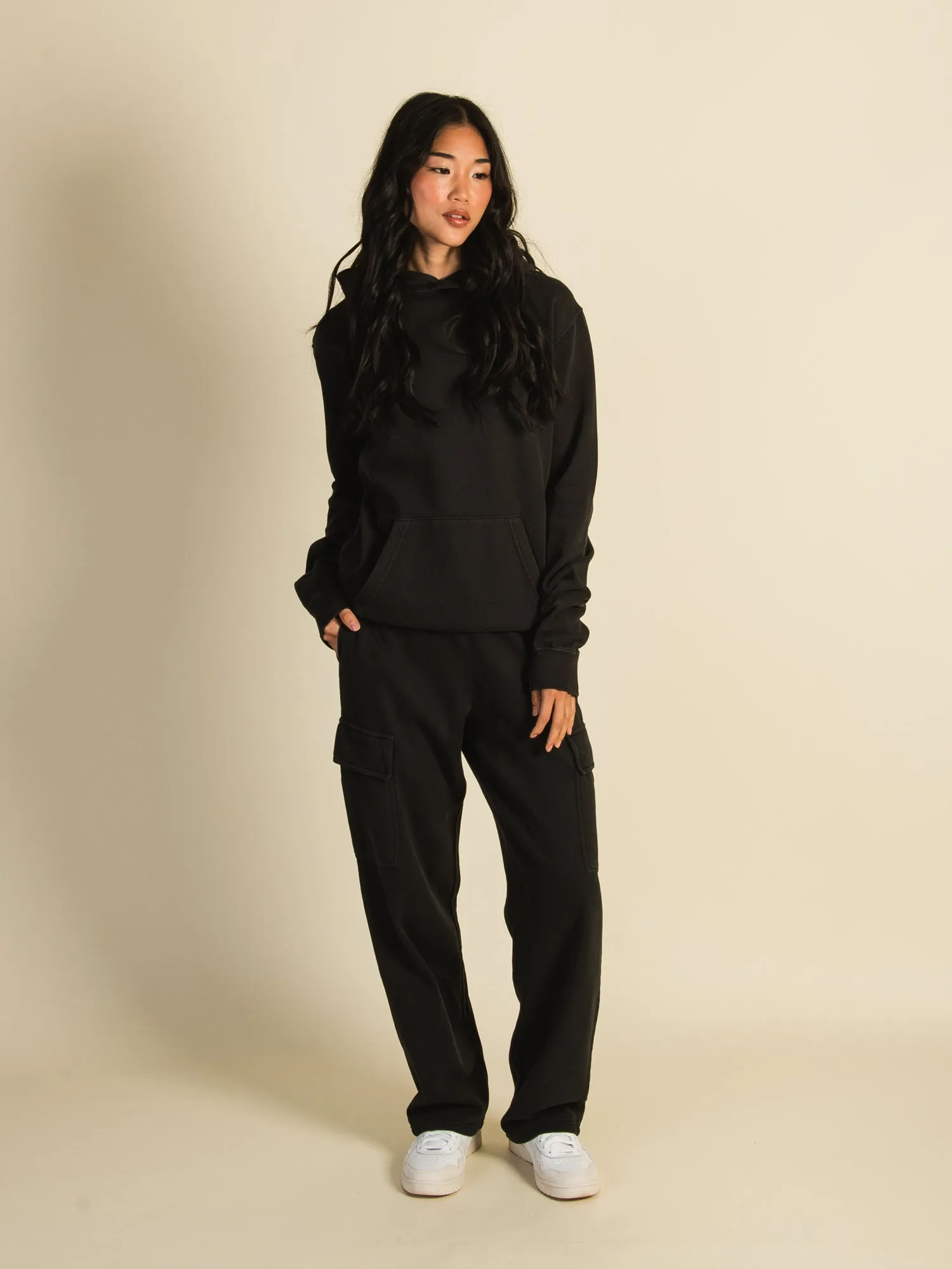 HARLOW ANDI CARGO SWEATPANTS - COAL