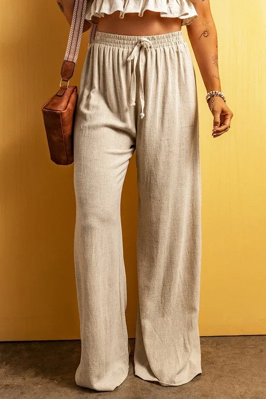 Kayla Linen Wide Leg Pants