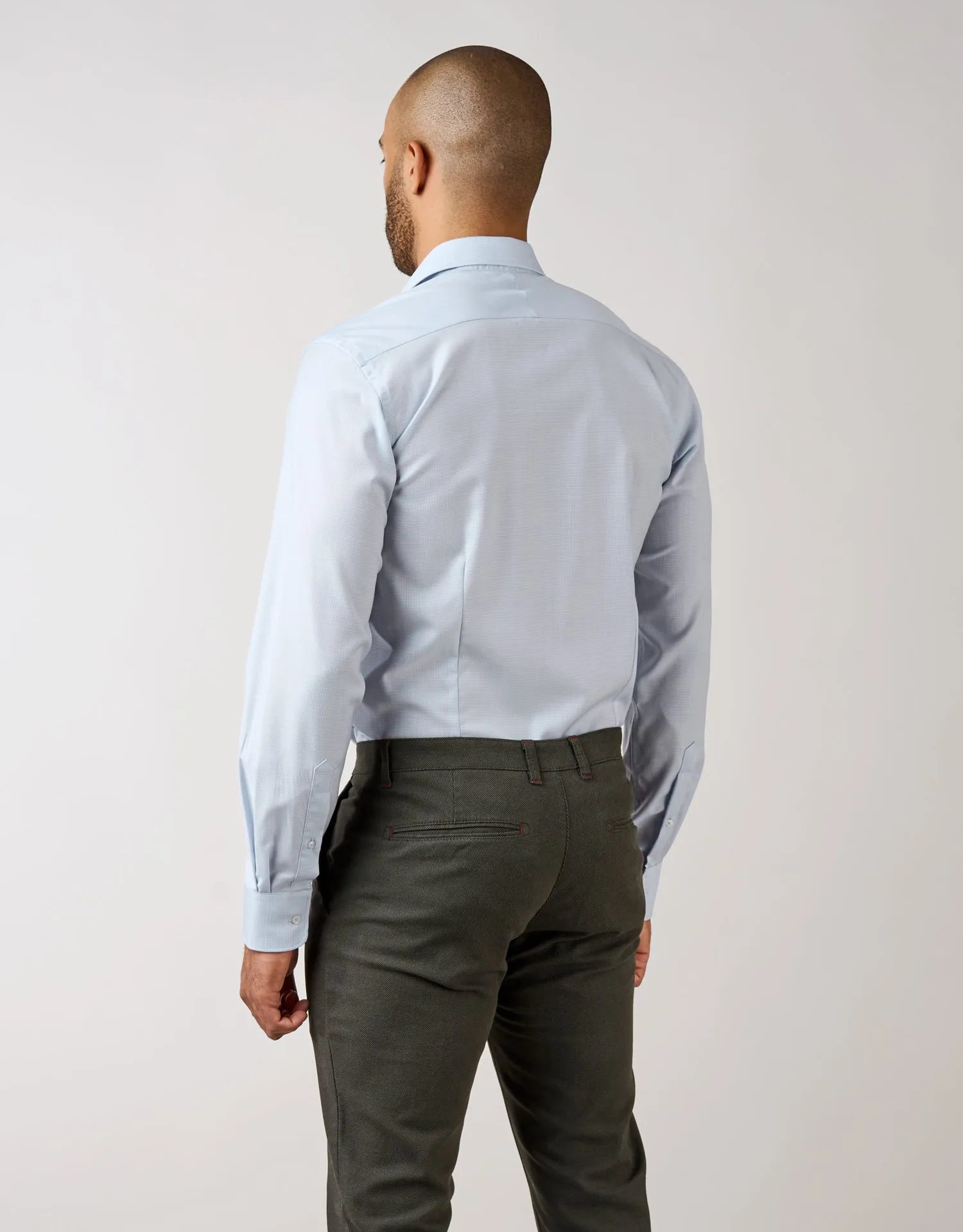 London Light Blue Merino Shirt