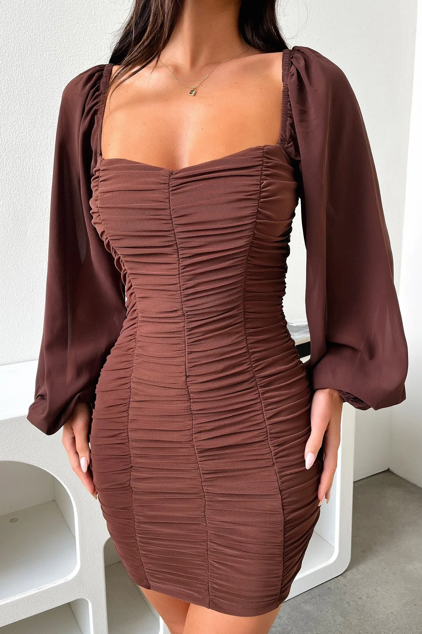 Martini Dress - Brown