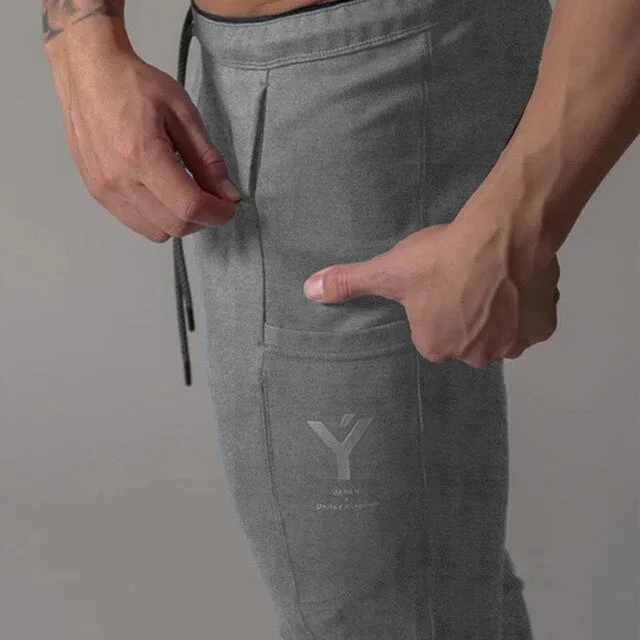 Men Gym Training Jogging Pants Men Joggers Slim Fit Sweatpants Cotton Running Sport Pants