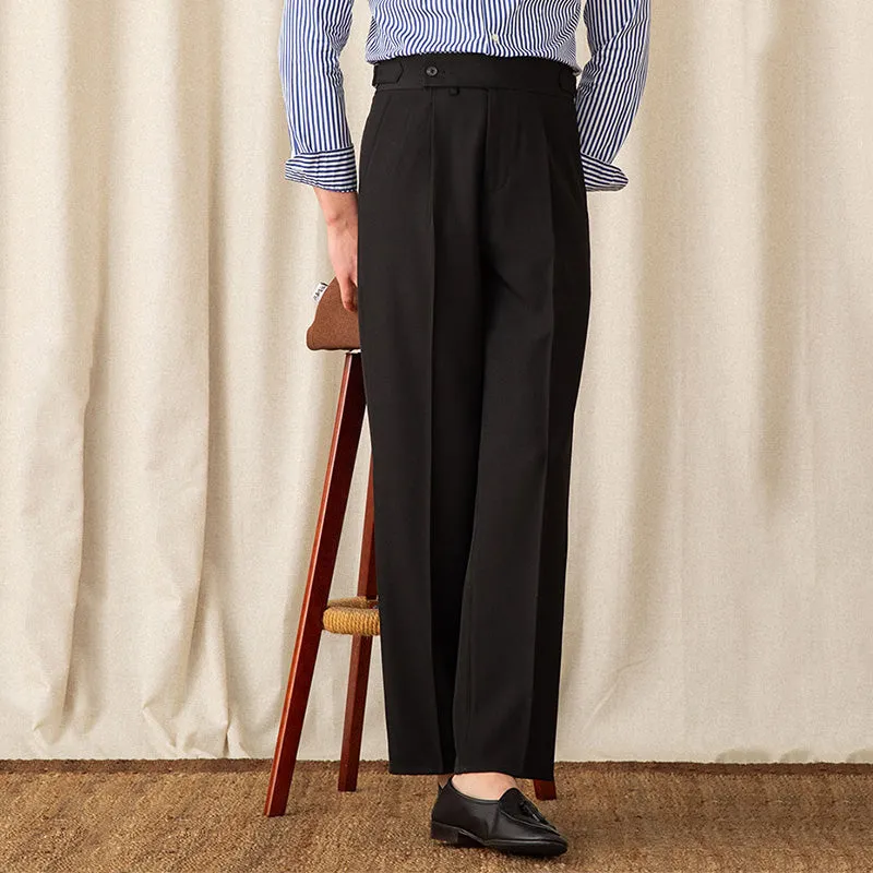 Men's Business Casual Straight Trousers