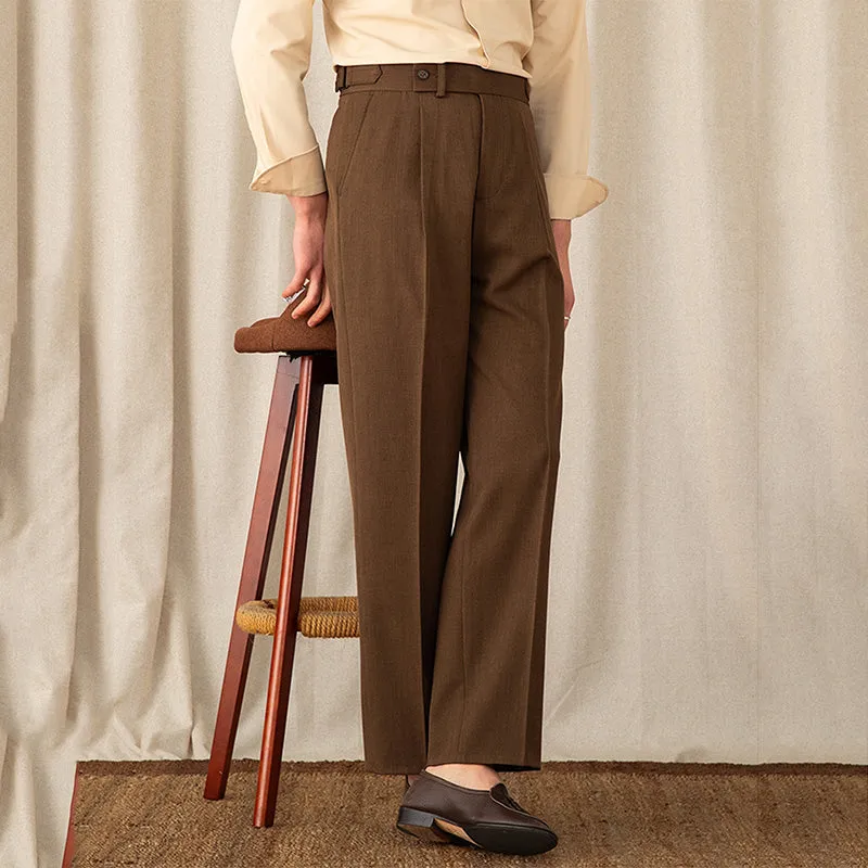 Men's Business Casual Straight Trousers