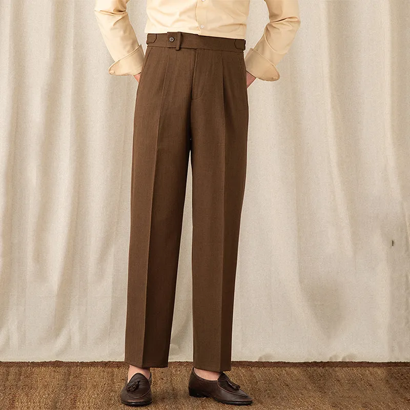 Men's Business Casual Straight Trousers