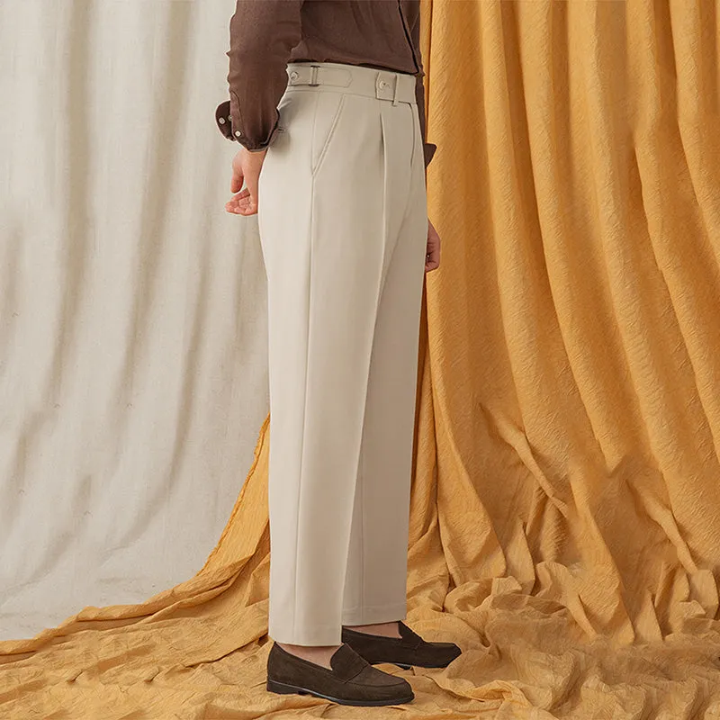 Men's Business Casual Straight Trousers