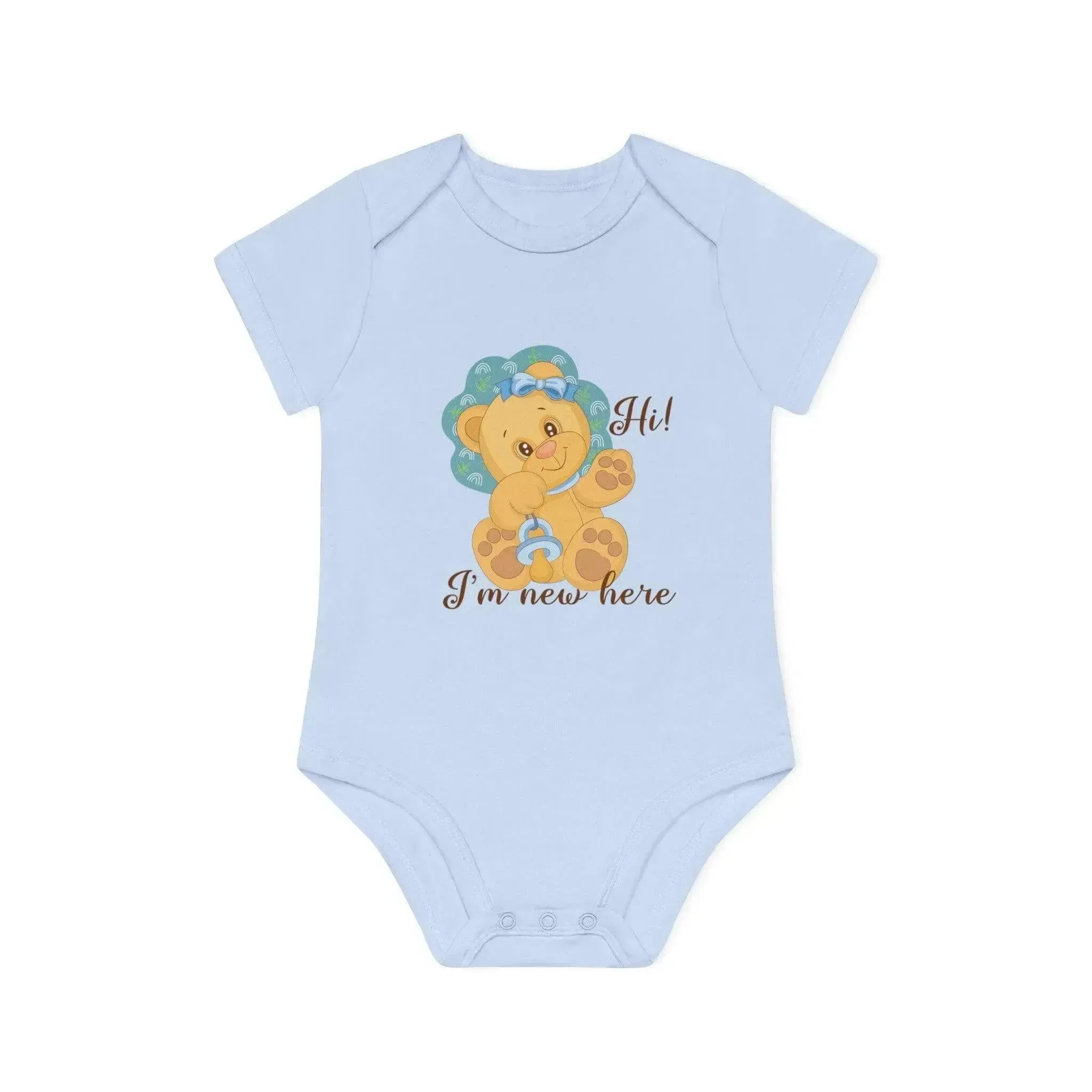 New Baby Bear Organic Short Sleeve Bodysuit