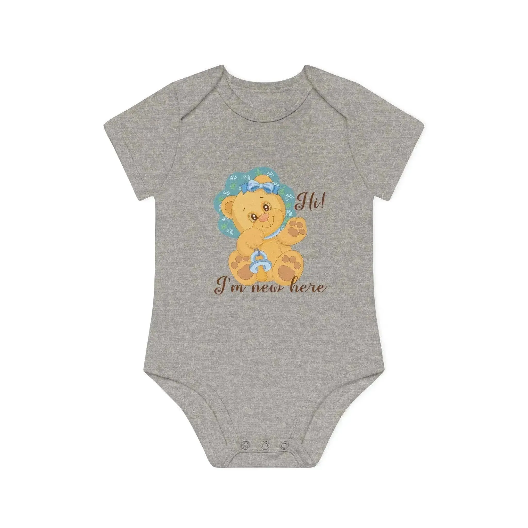 New Baby Bear Organic Short Sleeve Bodysuit