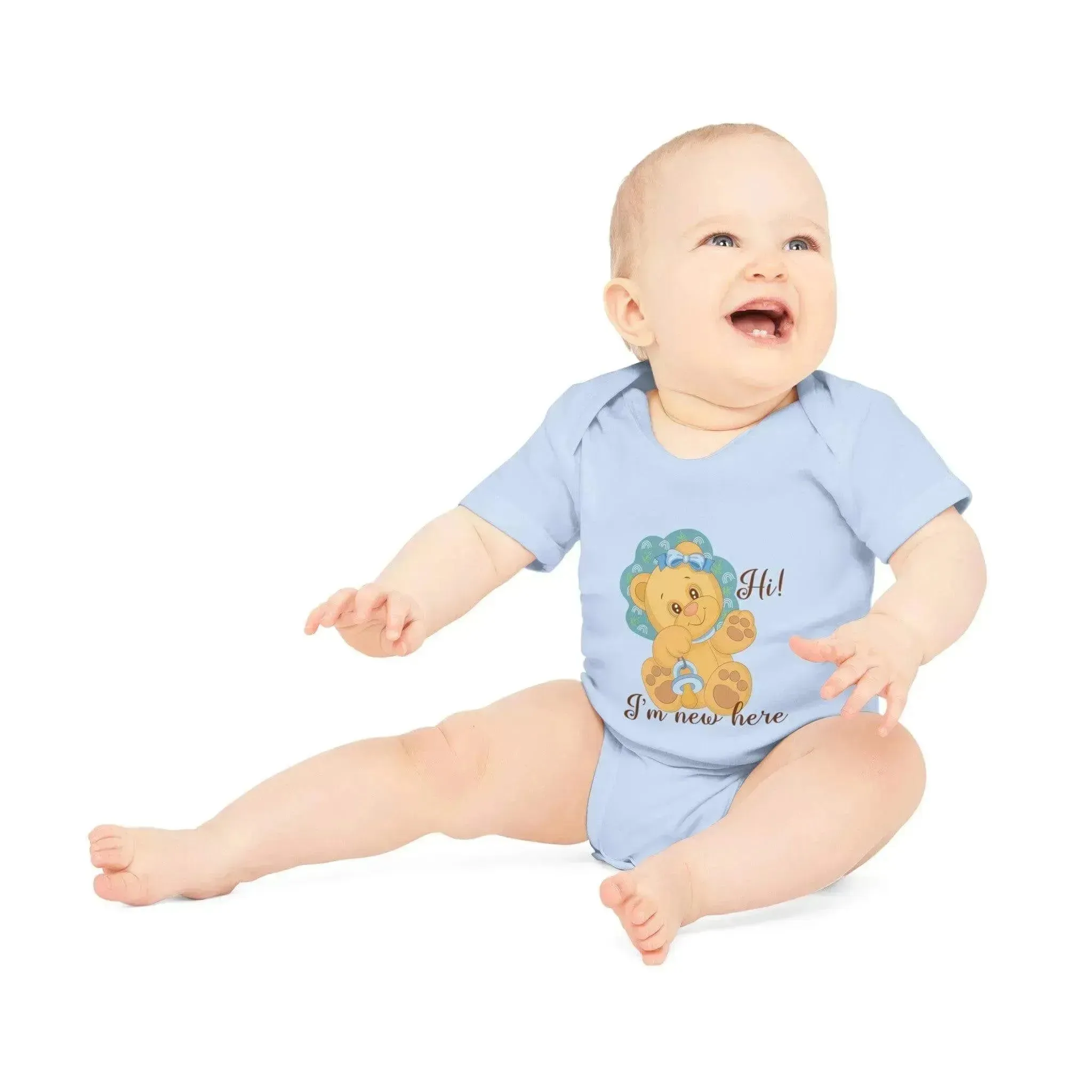 New Baby Bear Organic Short Sleeve Bodysuit