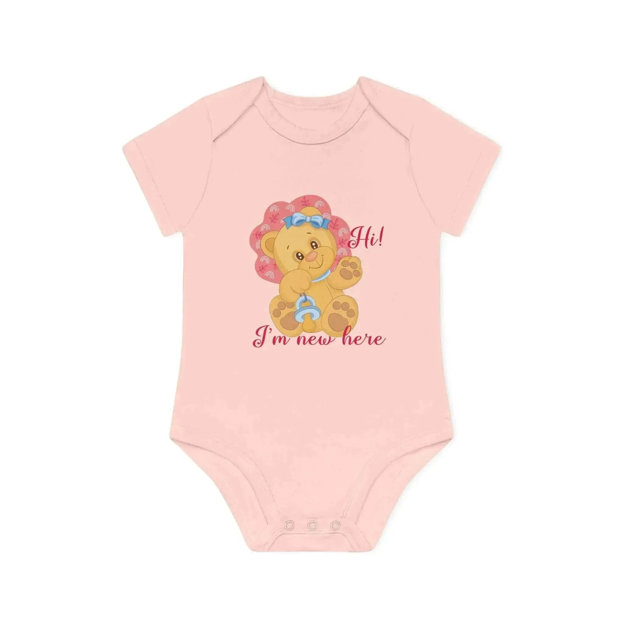 New Baby Bear Organic Short Sleeve Bodysuit