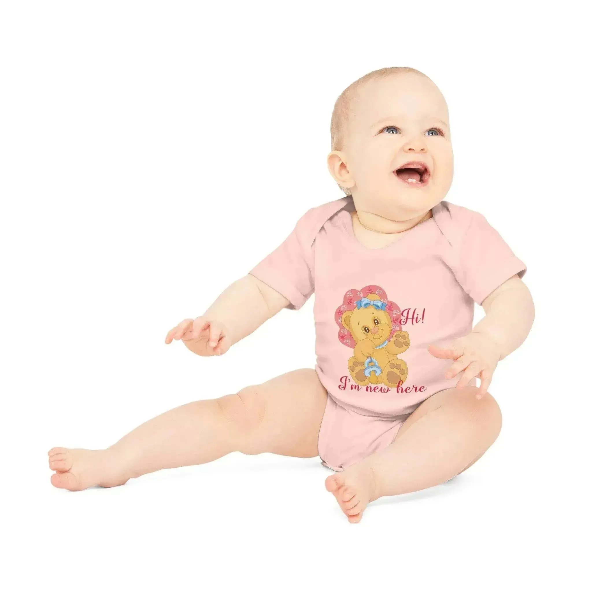 New Baby Bear Organic Short Sleeve Bodysuit