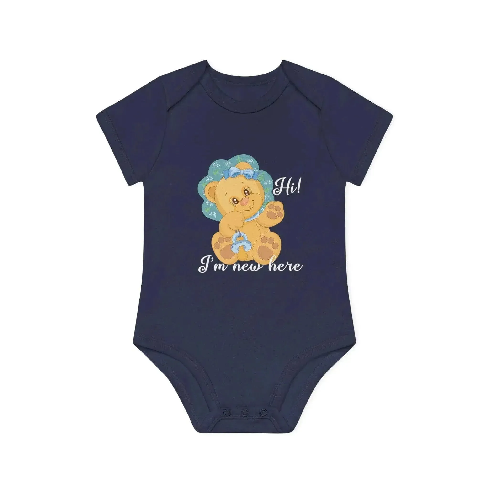 New Baby Bear Organic Short Sleeve Bodysuit