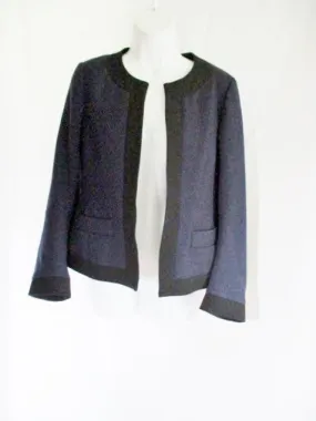 New DRIES VAN NOTEN 100% Wool blazer jacket coat 36 4 NAVY BLUE Womens