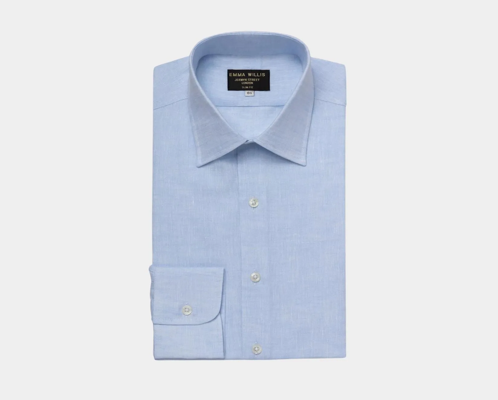 Pale Blue Linen Shirt