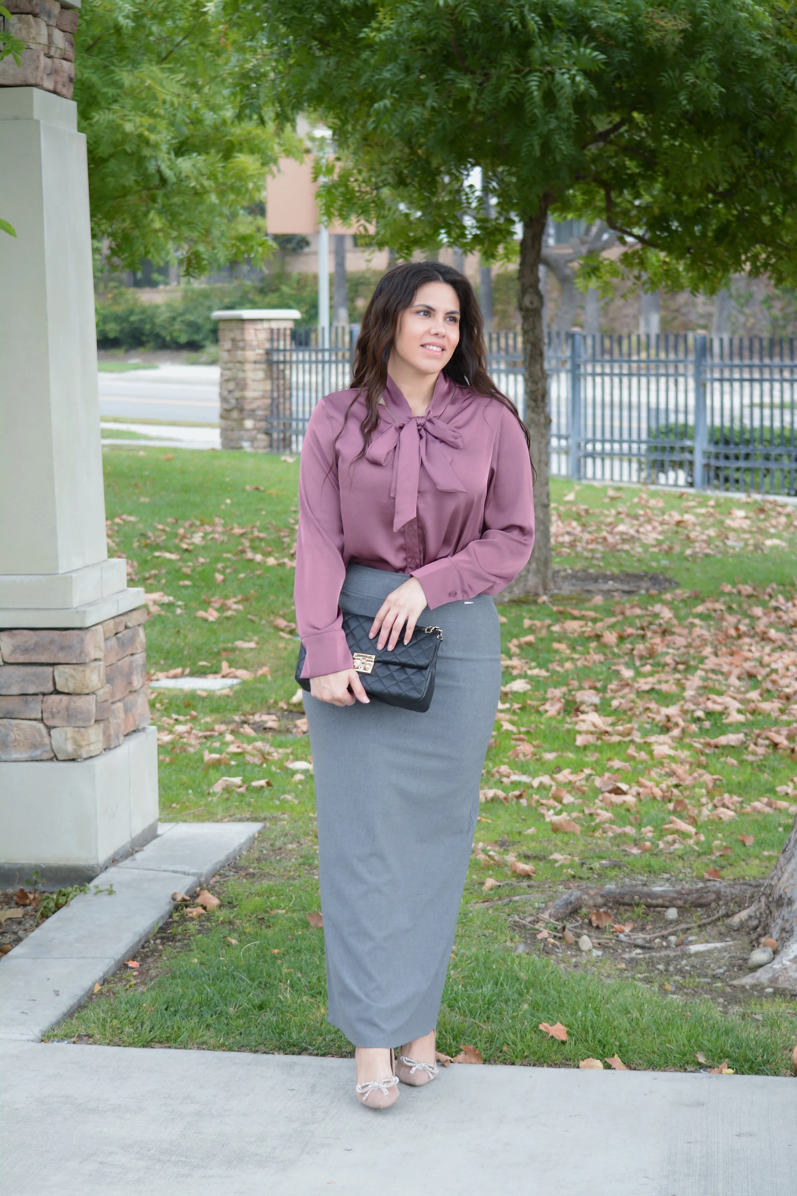 Ridley Grey Maxi Skirt