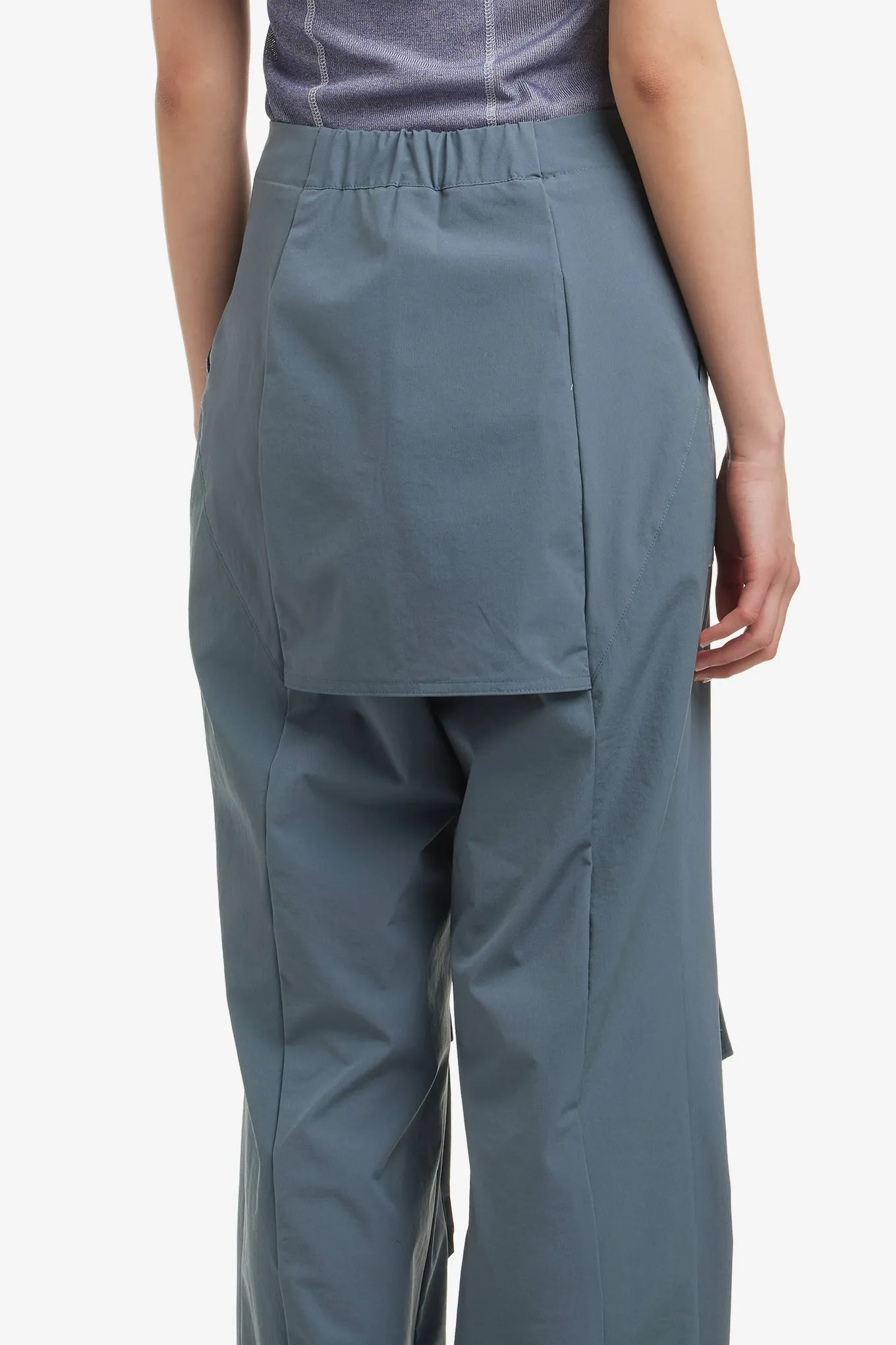 SKIRT LAYERED UTILITY TROUSERS