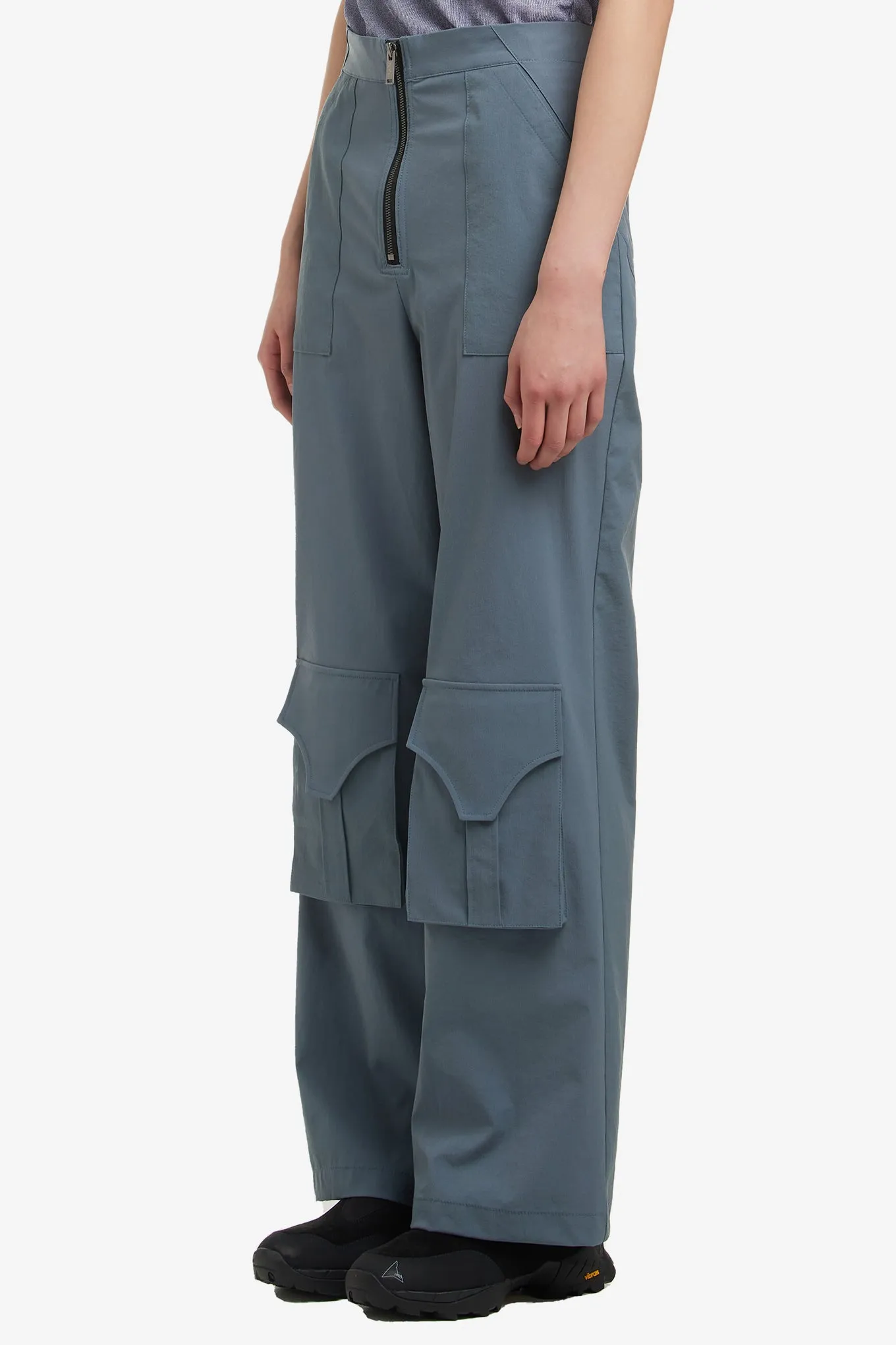 SKIRT LAYERED UTILITY TROUSERS