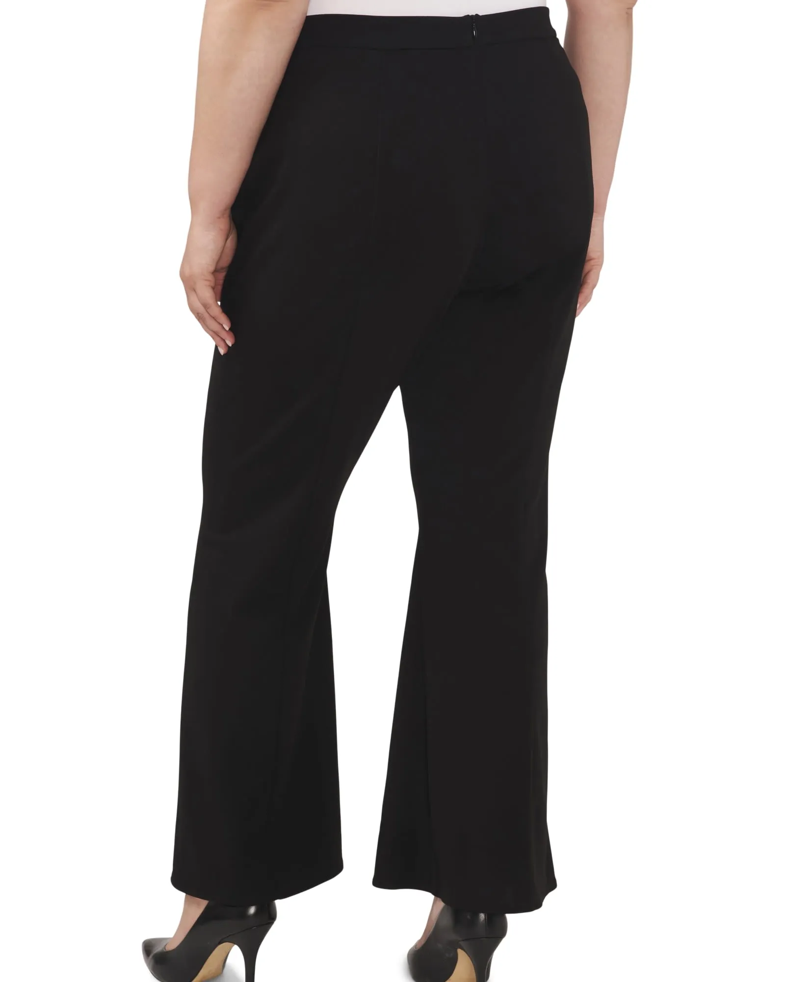 Stella Princess Seam Flared Pant | RICH BLACK