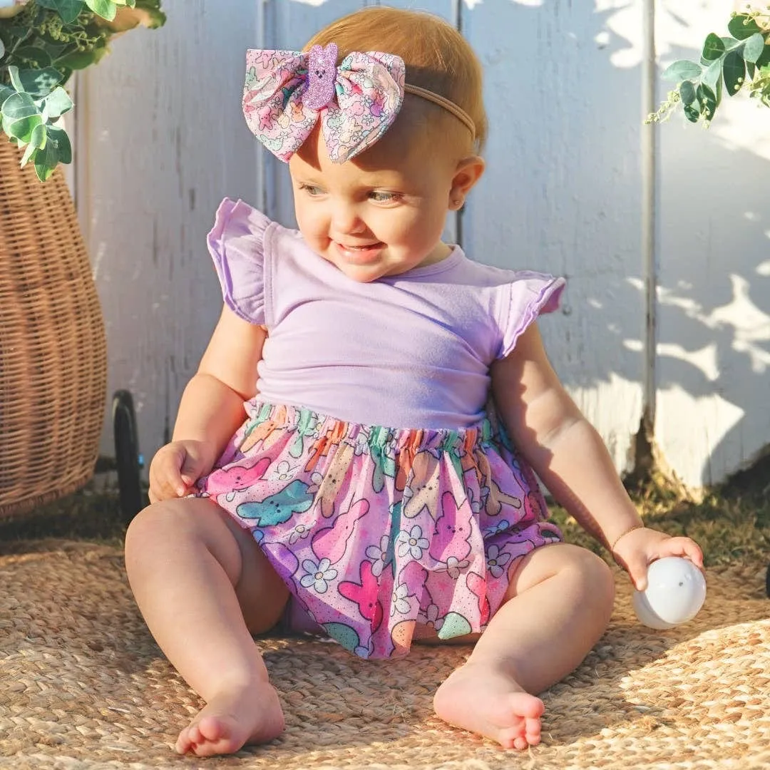 Sweet Wink | Easter Peeps Short Sleeve Tutu Bodysuit