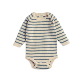 Tiny Twigs W23 Organic Knitted Bodysuit Tempest Stripes TTW23-K1A