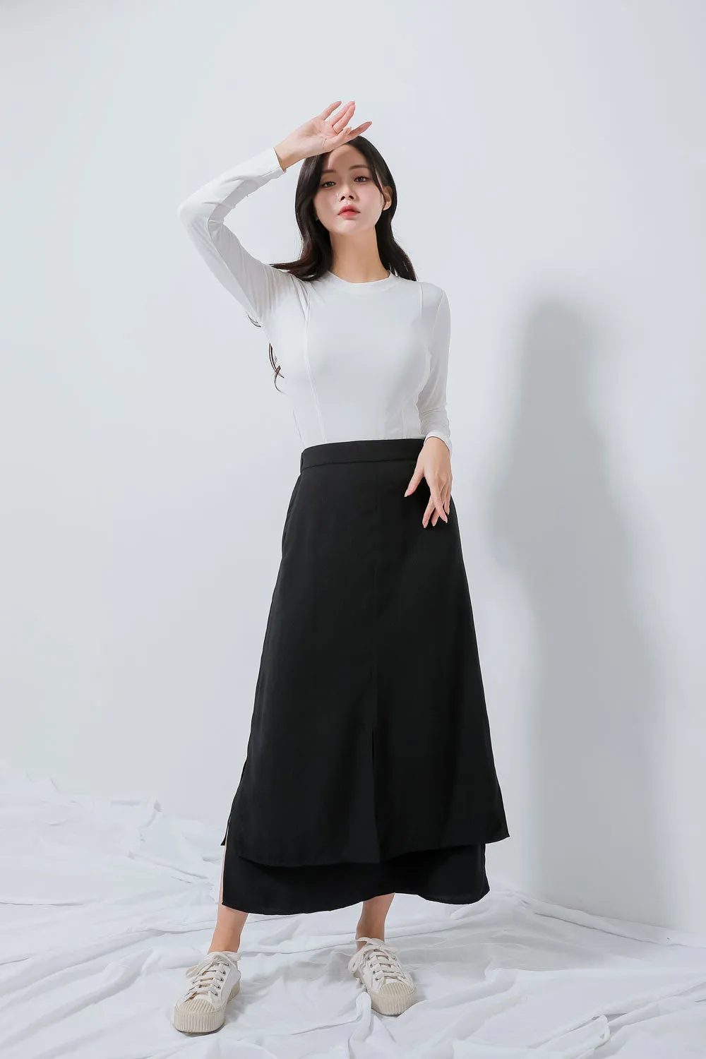 Two Layered Skirt BK