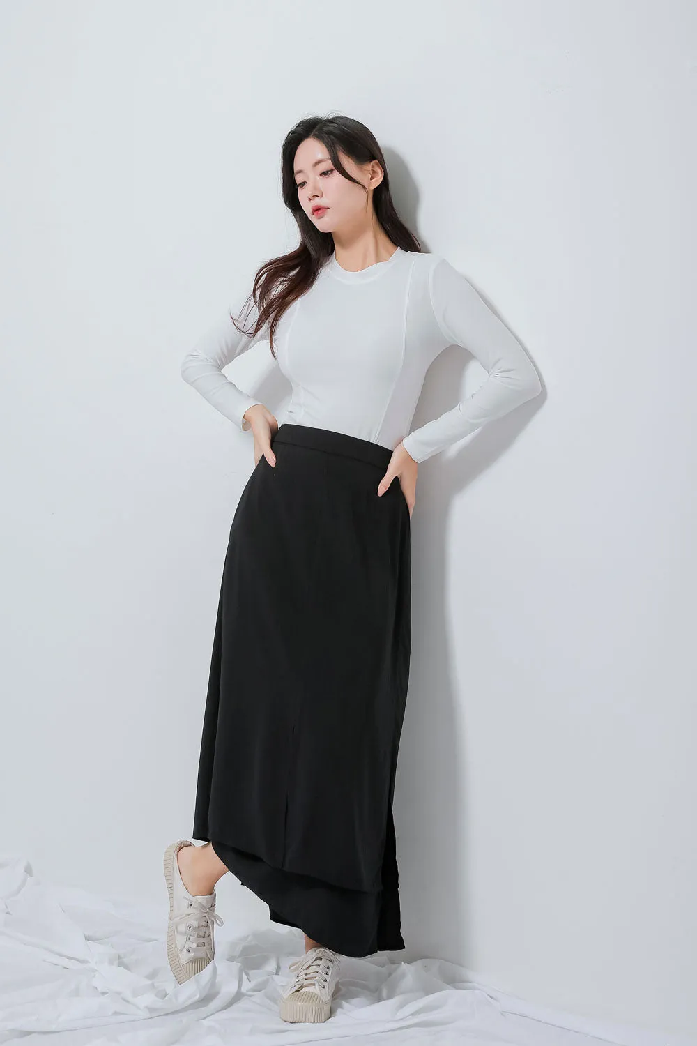 Two Layered Skirt BK