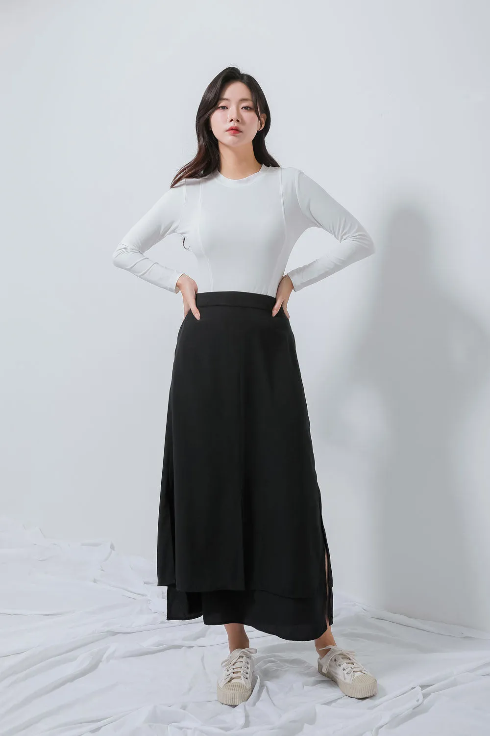 Two Layered Skirt BK