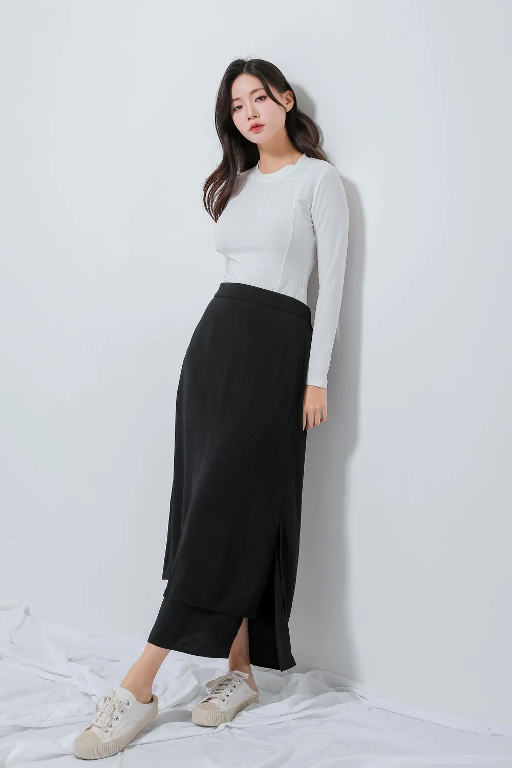 Two Layered Skirt BK