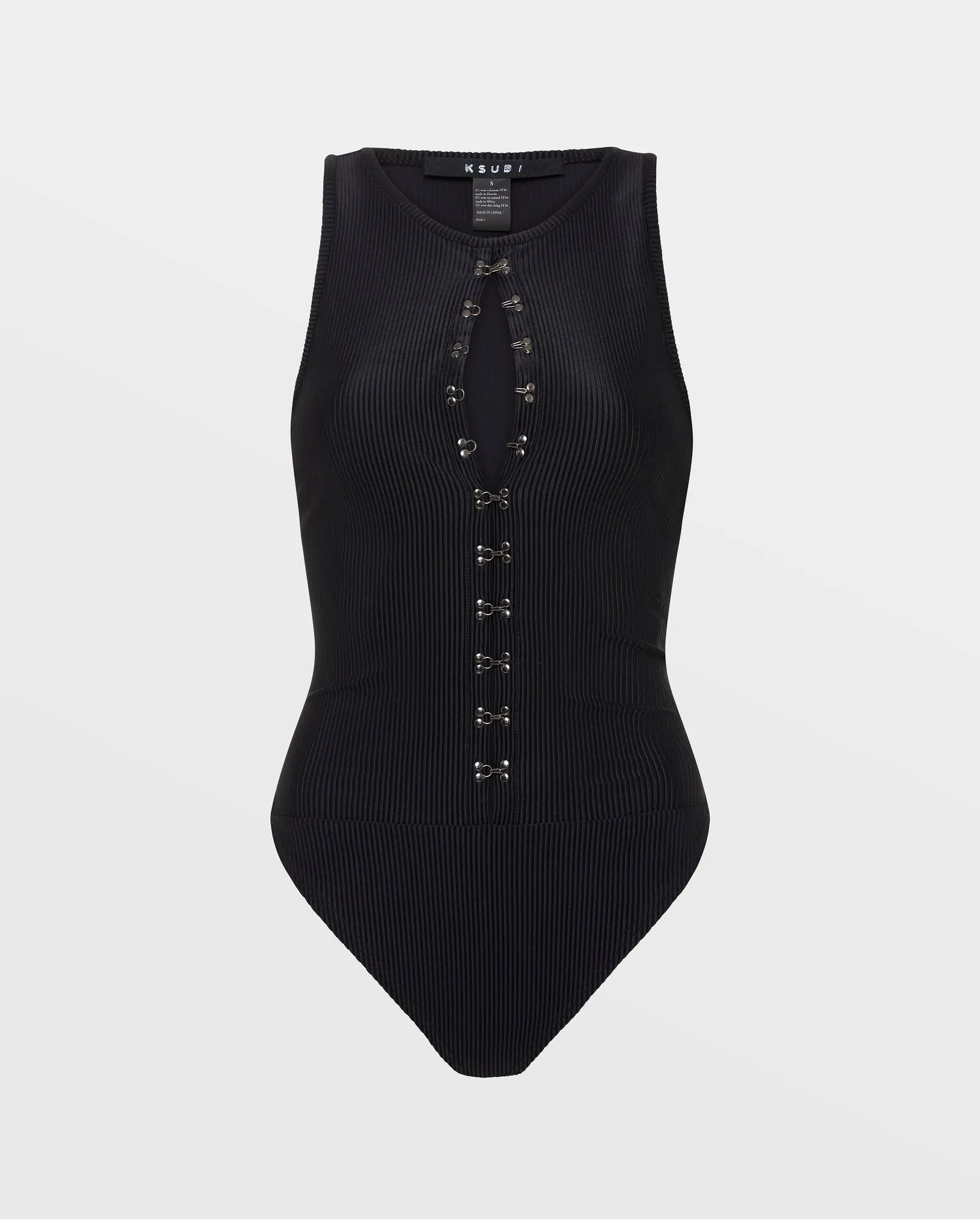 UNDONE BODYSUIT BLACK