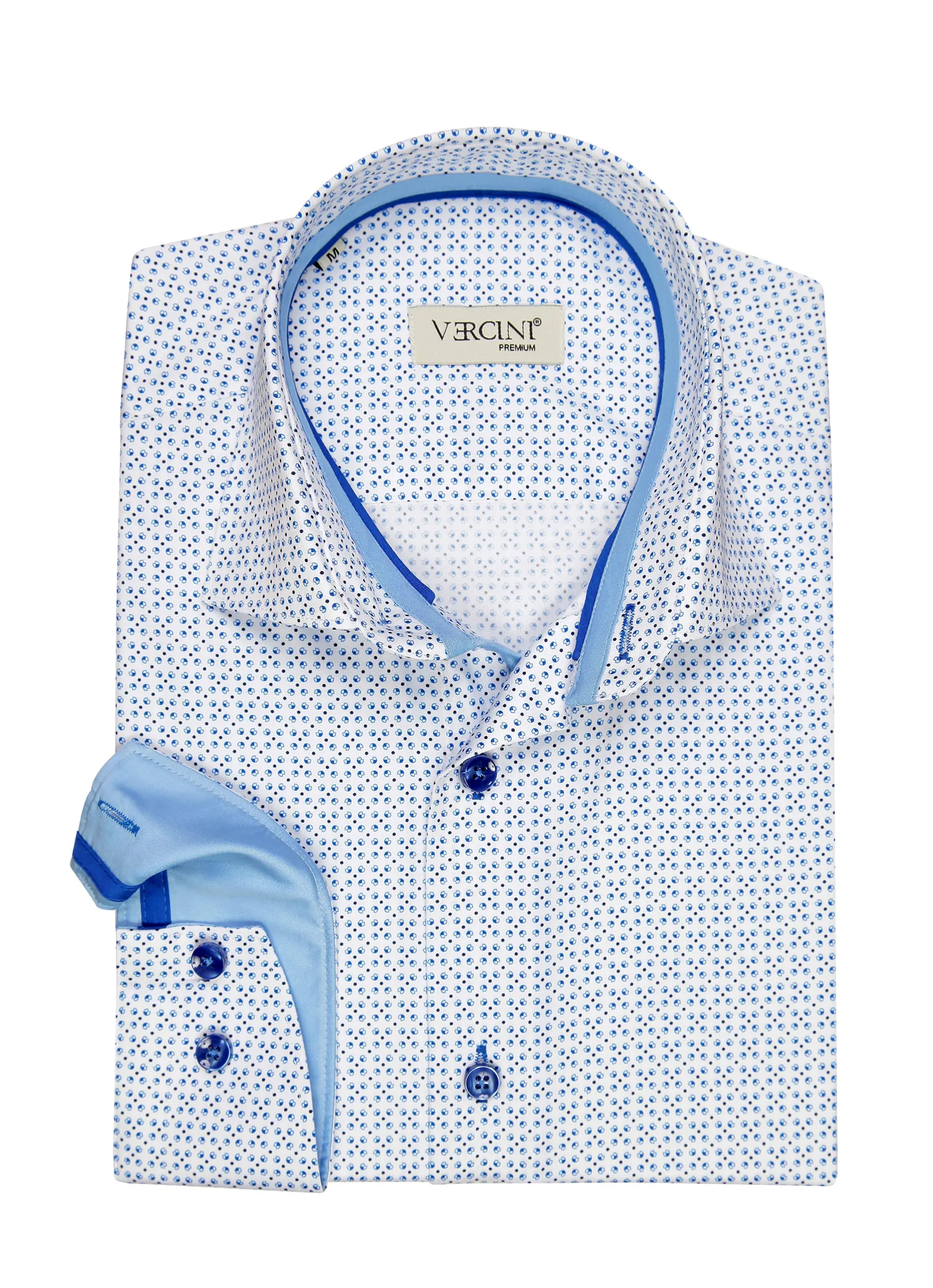 Vercini Dapper Dots Premium Cotton Shirt