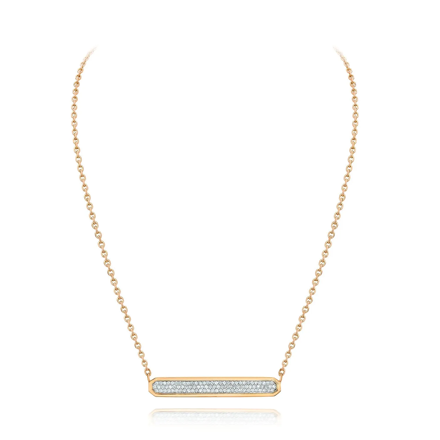 Walters Faith 'CARRINGTON' Rose Gold & Diamond ID Bar Necklace